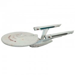 Star Trek VI Det uopdagede land NCC-1701 rumskib figur 40cm med lys og lyd