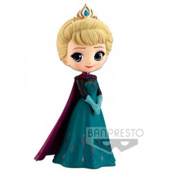 Disney Characters Frozen Elsa Coronation Style Q Posket A figure 14cm
