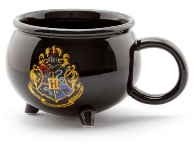 Keramisk krus Harry Potter Cauldron 3D alle husene badge