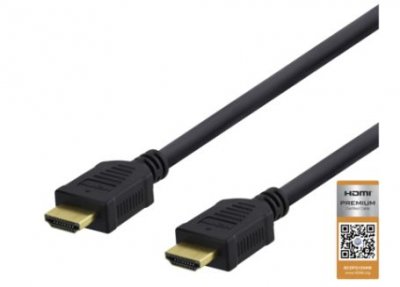 Belkin Premium HDMI-kabel, 1m, 4K, 3D, sort
