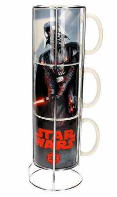 Porcelæn krus Star Wars Darth Vader stabelbare 3-pack
