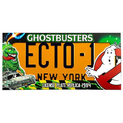 Ghostbusters ecto 1 nummerplade replika