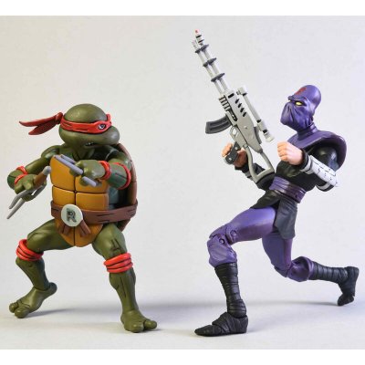 Teenage Mutant Ninja Turtles Raphael og Foot Soldier pack 2 tal 18cm
